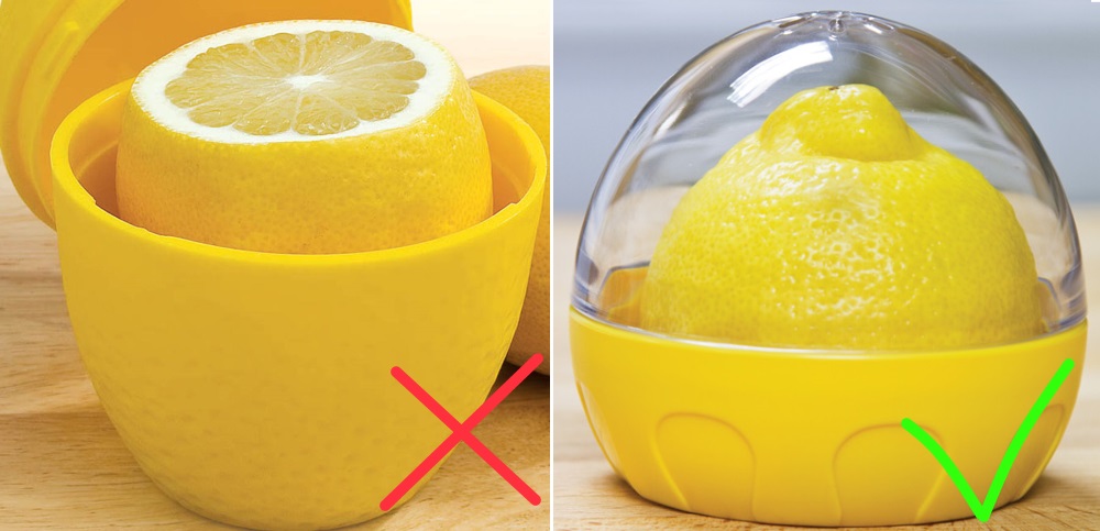 Разрезанный лимон храните в лимоннице срезом вниз. Сохранить лимоны в холодильнике можно до 7–10 дней